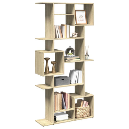 Bokhylle sonoma eik 92x29x188 cm konstruert tre