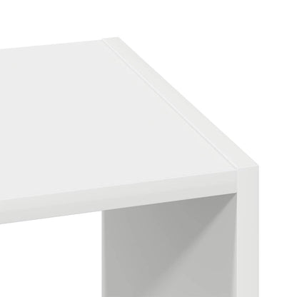 Bokhyller 2 stk stabelbare hvite 30x30x80 cm konstruert tre