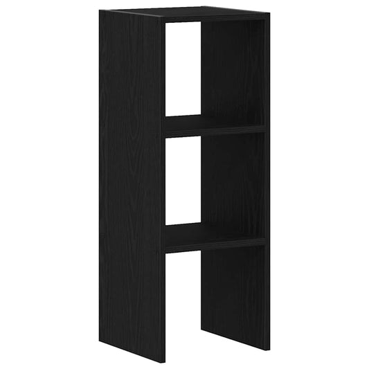 Bokhylle stablebar svart eik 30x30x80 cm konstruert tre