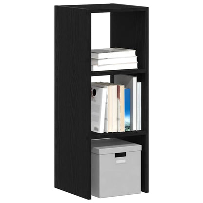 Bokhylle stablebar svart eik 30x30x80 cm konstruert tre