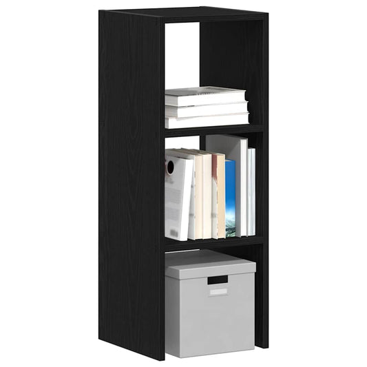 Bokhylle stablebar svart eik 30x30x80 cm konstruert tre