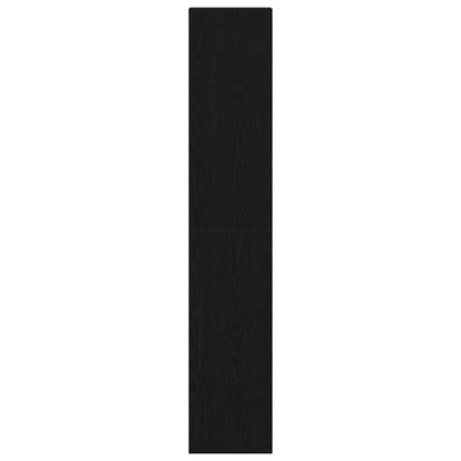Bokhyller 2 stk stablebar svart eik 30x30x80 cm konstruert tre