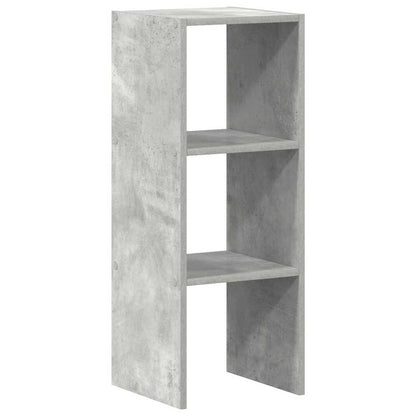 Bokhylle stablebar betong grå 30x30x80 cm konstruert tre