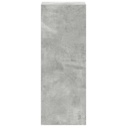 Bokhylle stablebar betong grå 30x30x80 cm konstruert tre