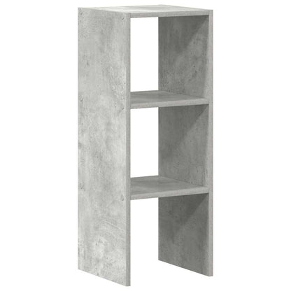 Bokhylle stablebar betong grå 30x30x80 cm konstruert tre