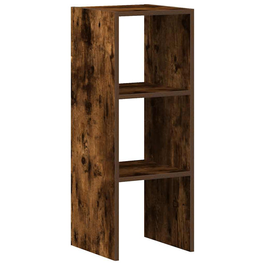 Bokhylle stablebar røkt eik 30x30x80 cm konstruert tre