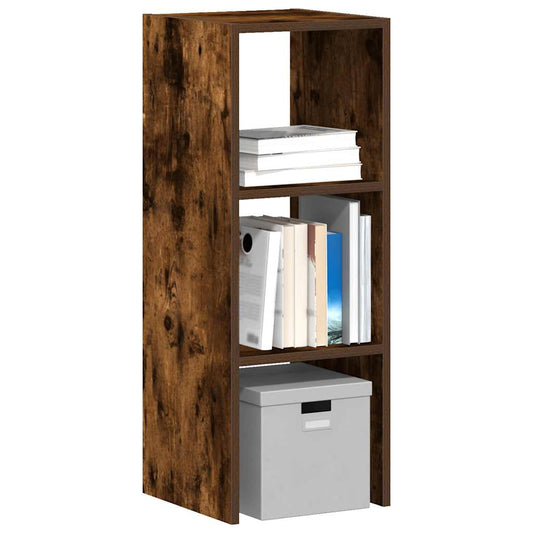 Bokhylle stablebar røkt eik 30x30x80 cm konstruert tre