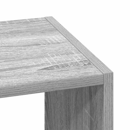 Bokhyller 2 stk stablebar grå sonoma 30x30x80 cm konstruert tre