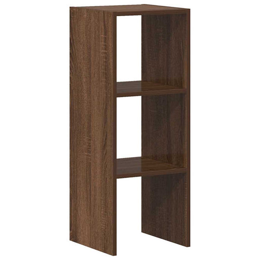 Bokhylle stablebar brun eik 30x30x80 cm konstruert tre
