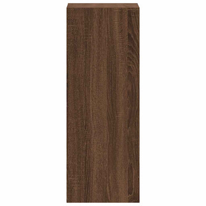 Bokhylle stablebar brun eik 30x30x80 cm konstruert tre