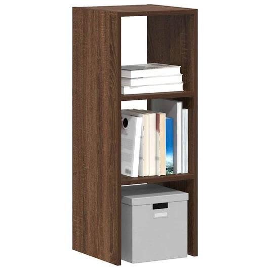 Bokhylle stablebar brun eik 30x30x80 cm konstruert tre