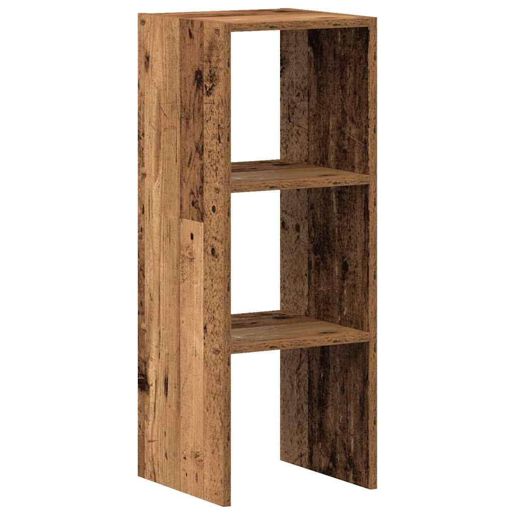 Bokhylle stablebar gammelt tre 30x30x80 cm konstruert tre