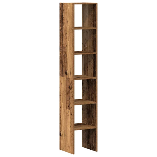 Bokhyller 2 stk stablebar gammelt tre 30x30x80cm konstruert tre