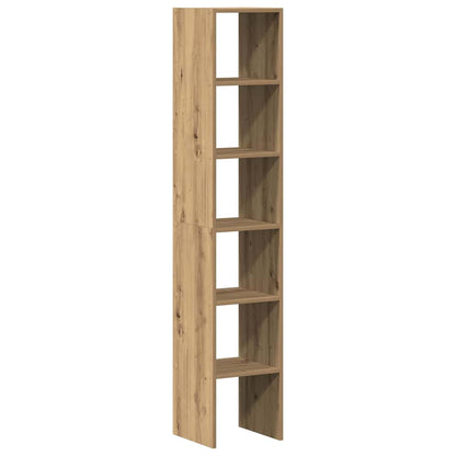 Bokhyller 2 stk stablebar artisan eik 30x30x80cm konstruert tre