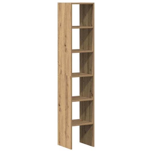 Bokhyller 2 stk stablebar artisan eik 30x30x80cm konstruert tre