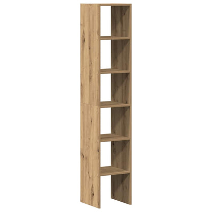 Bokhyller 2 stk stablebar artisan eik 30x30x80cm konstruert tre