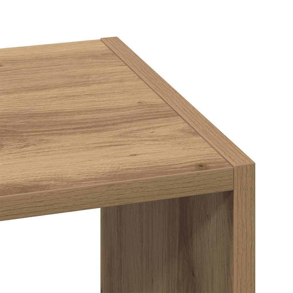 Bokhyller 2 stk stablebar artisan eik 30x30x80cm konstruert tre