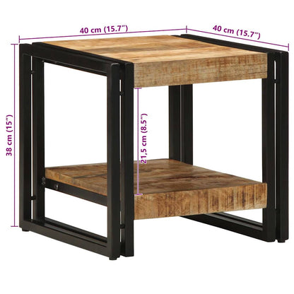 Kaffebord 40x50x38 cm Solid Grovt Tre Mango