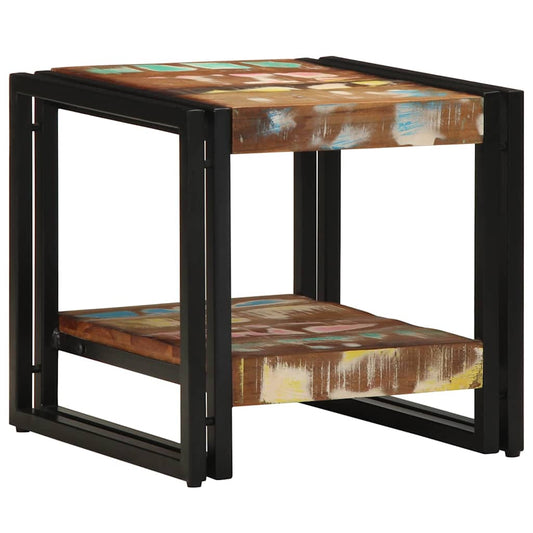 Kaffe Bord Flerfarget 40x50x38 cm Massivt Gjenvunnet Tre