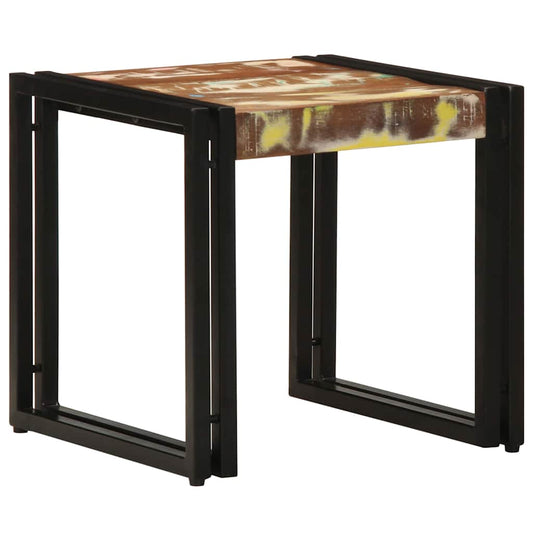 Kaffebord Flerfarget 40x50x38 cm Solid Tre Gjenvunnet