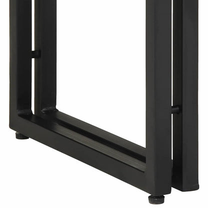 Endebord Flerfarget 120x33x75 cm Solid Gjenvunnet Tre&Metall