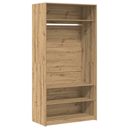 Garderobe artisan eik 100x50x200 cm konstruert tre