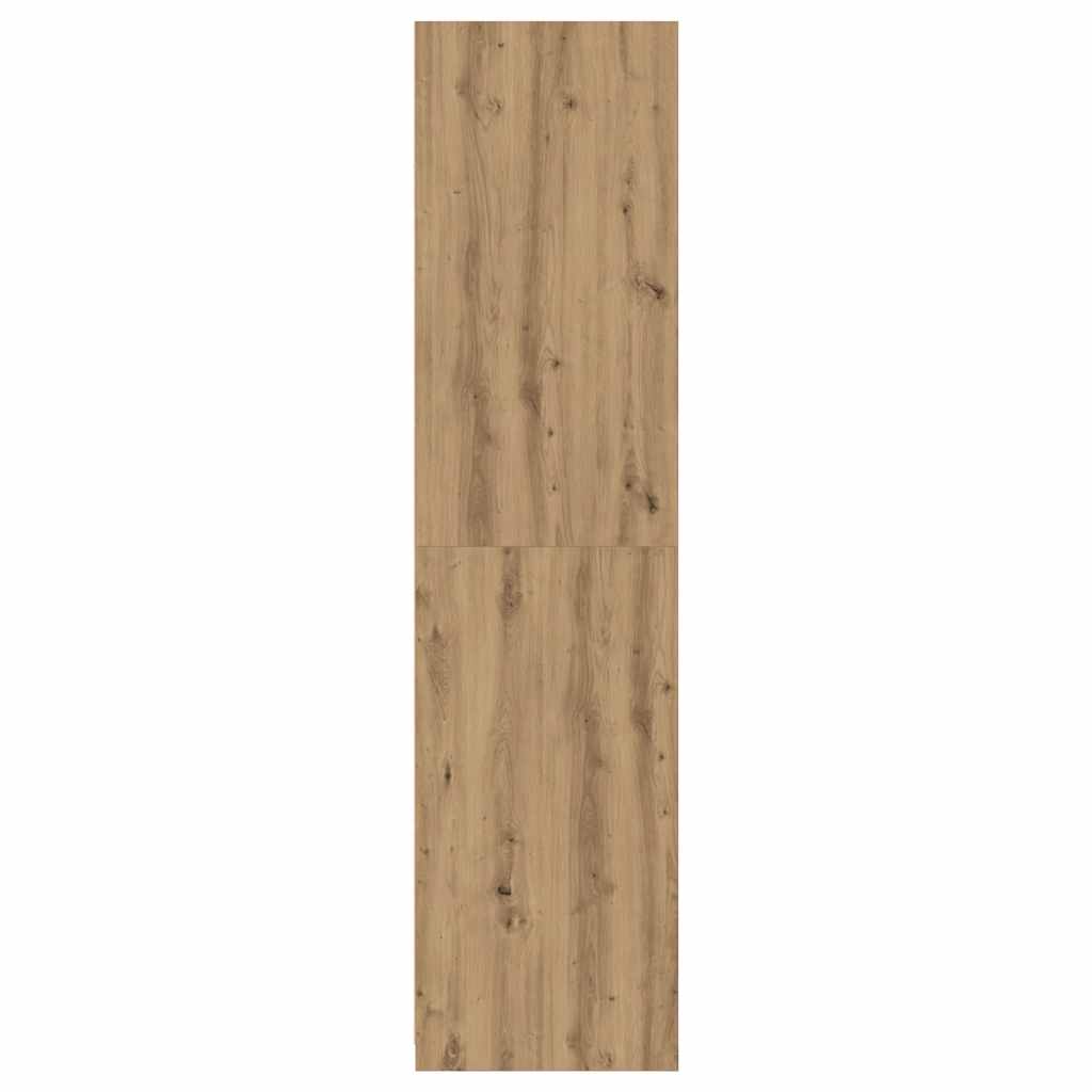 Garderobe artisan eik 100x50x200 cm konstruert tre