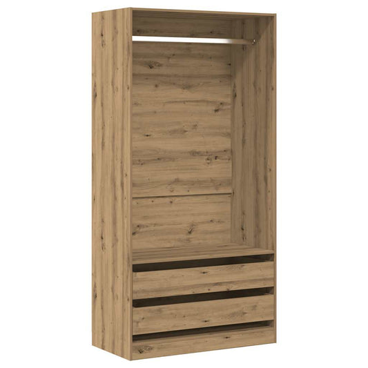Garderobe artisan eik 100x50x200 cm konstruert tre