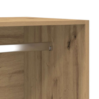 Garderobe artisan eik 50x50x200 cm konstruert tre