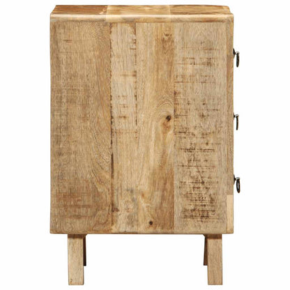 Nattbord 37x32x50 cm grovt heltre mangotre