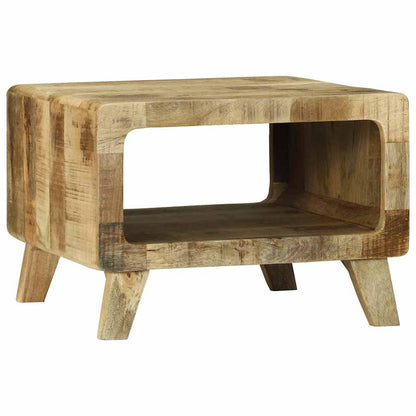 Kaffebord Brun 50 x 50 x 35 cm Heltre grovt mangotre