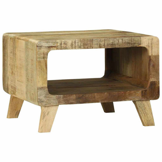 Kaffebord Brun 50 x 50 x 35 cm Heltre grovt mangotre