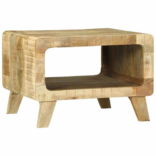 Kaffebord Brun 50 x 50 x 35 cm Heltre grovt mangotre