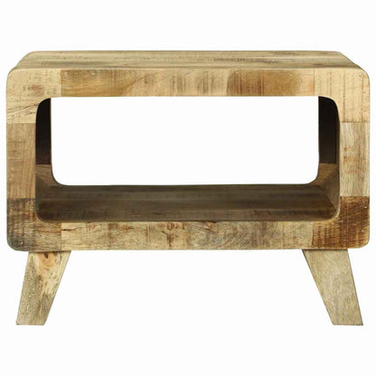 Kaffebord Brun 50 x 50 x 35 cm Heltre grovt mangotre
