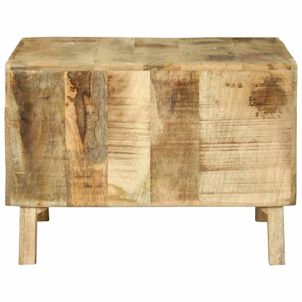 Kaffebord Brun 50 x 50 x 35 cm Heltre grovt mangotre