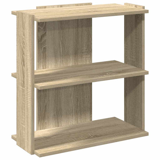 Bokhylle 3 etasjer sonoma eik 60x30x60 cm konstruert tre