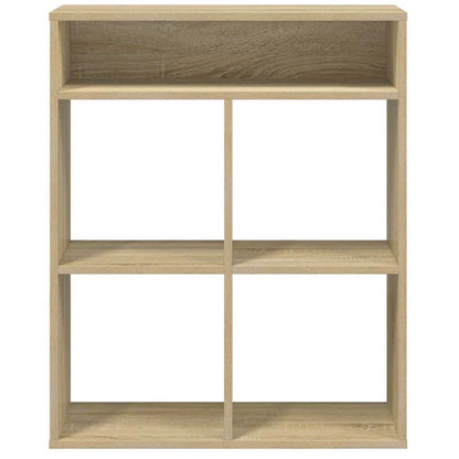 Bokhylle sonoma eik 66x31x80 cm konstruert tre