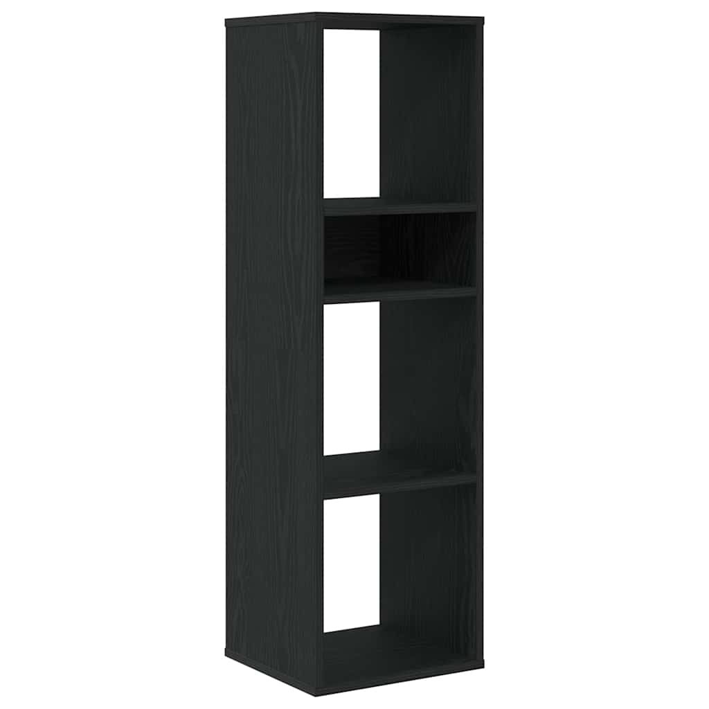 Bokhylle svart 34x31x112 cm konstruert tre