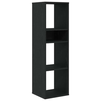 Bokhylle svart 34x31x112 cm konstruert tre