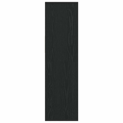 Bokhylle svart 34x31x112 cm konstruert tre