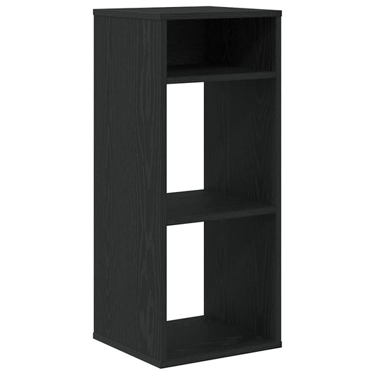 Bokhylle svart 34x31x80 cm konstruert tre