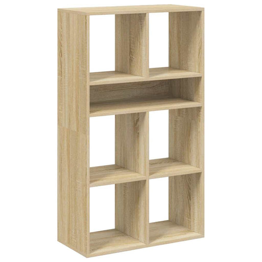 Bokhylle sonoma eik 66x31x112 cm konstruert tre