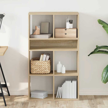 Bokhylle sonoma eik 66x31x112 cm konstruert tre