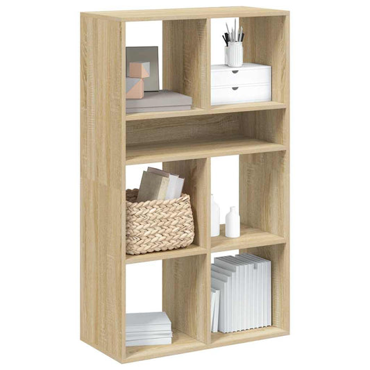 Bokhylle sonoma eik 66x31x112 cm konstruert tre