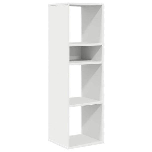 Bokhylle hvit 34x31x112 cm konstruert tre