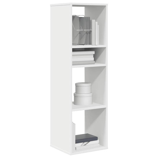 Bokhylle hvit 34x31x112 cm konstruert tre
