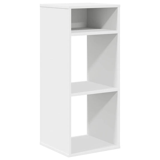 Bokhylle hvit 34x31x80 cm konstruert tre