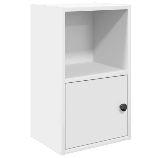 Bokhylle hvit 31x24x52 cm konstruert tre