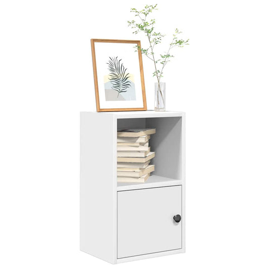 Bokhylle hvit 31x24x52 cm konstruert tre