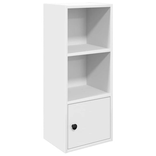Bokhylle hvit 31x24x77 cm konstruert tre